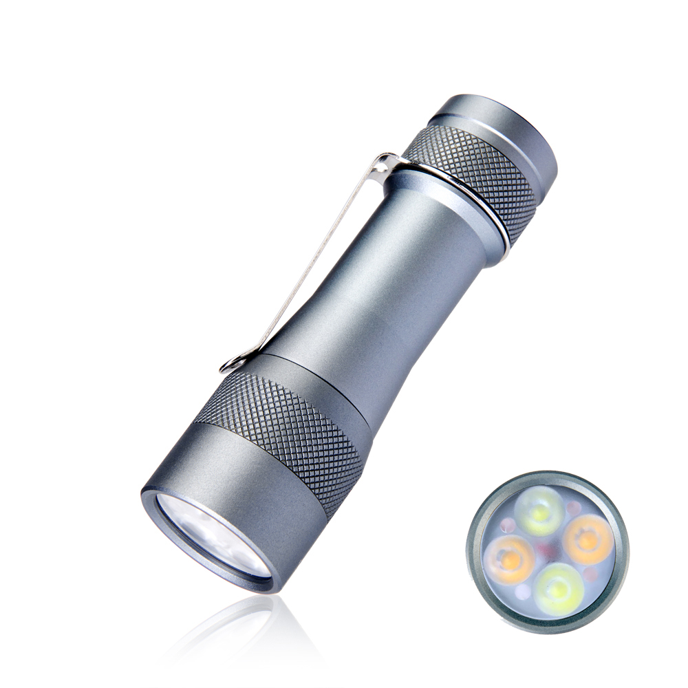 Lumintop FW4X XPL+HI NICHIA 219C 3150LM LED Flashlight 3000K/4000K/4500K/5000K/6500K Light Color Adjustable 18650 Mini Torch