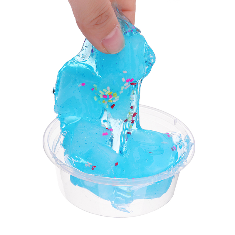 60ml Mixed Cloud Slime Crystal Snowflake Coconut Mud DIY Material Decompression Toy