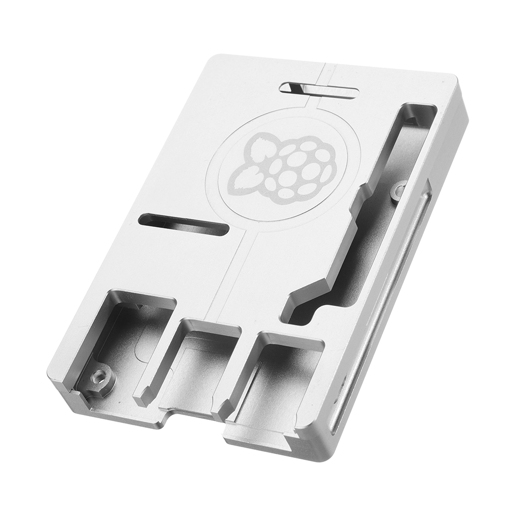 Ultra-thin Aluminum Alloy CNC Case Portable Box Support GPIO Ribbon Cable For Raspberry Pi 3 Model B+(Plus) 16