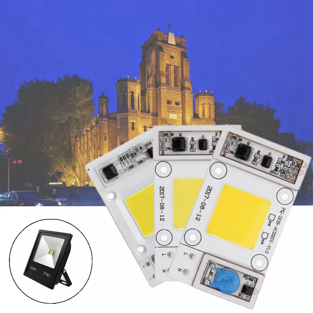 

LUSTREON 50W Non-drive Thunder Protection COB LED Chip for DIY Flood Light Spotlight AC180-300V