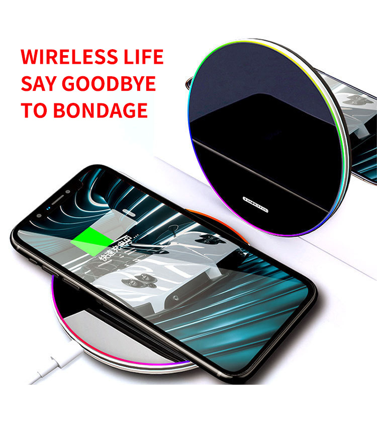 Bakeey 15W 10W 7.5W 5W Wireless Charger Fast Wireless Charging Pad for Qi-enabled Smart Phones for iPhone 14 Pro Max 13 12 for Samsung for Xiaomi