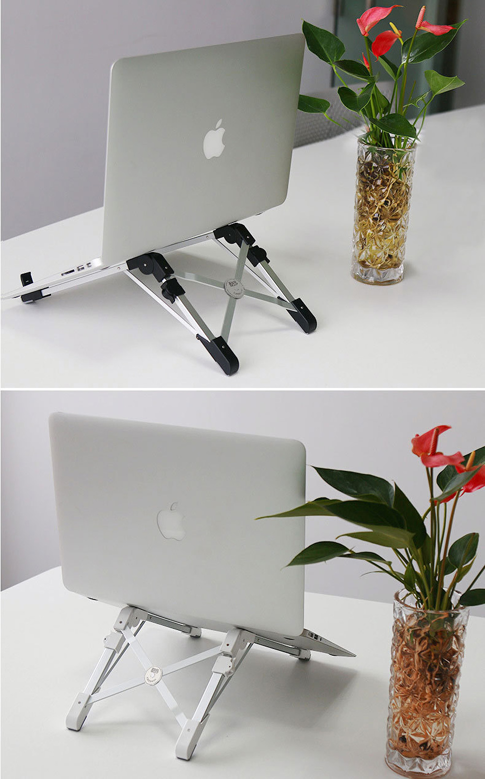 YDA-007 Foldable Laptop Stand Notebook Holder Portable Lapdesk Bracket for 11-15.6 inch Laptops