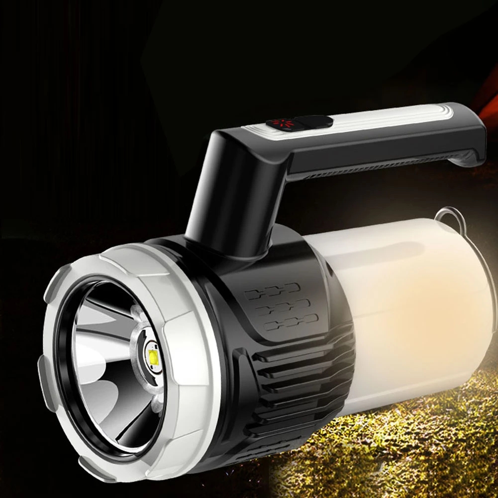 LED Flashlight High-brightness Multifunctional Tent Light Waterproof Rechargeable Handheld Type-C Charging Dimming Lighting Tool