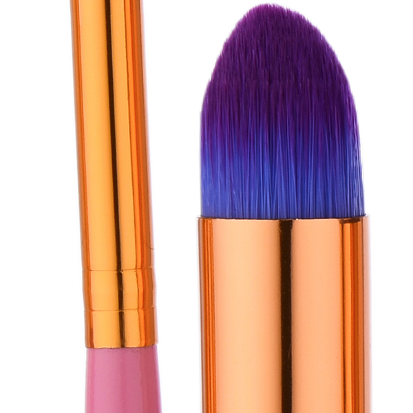 10pcs Pink Purple Soft Makeup Brushes Set Kit Eye Shadow Lips Shaping Blending Foundation Powder