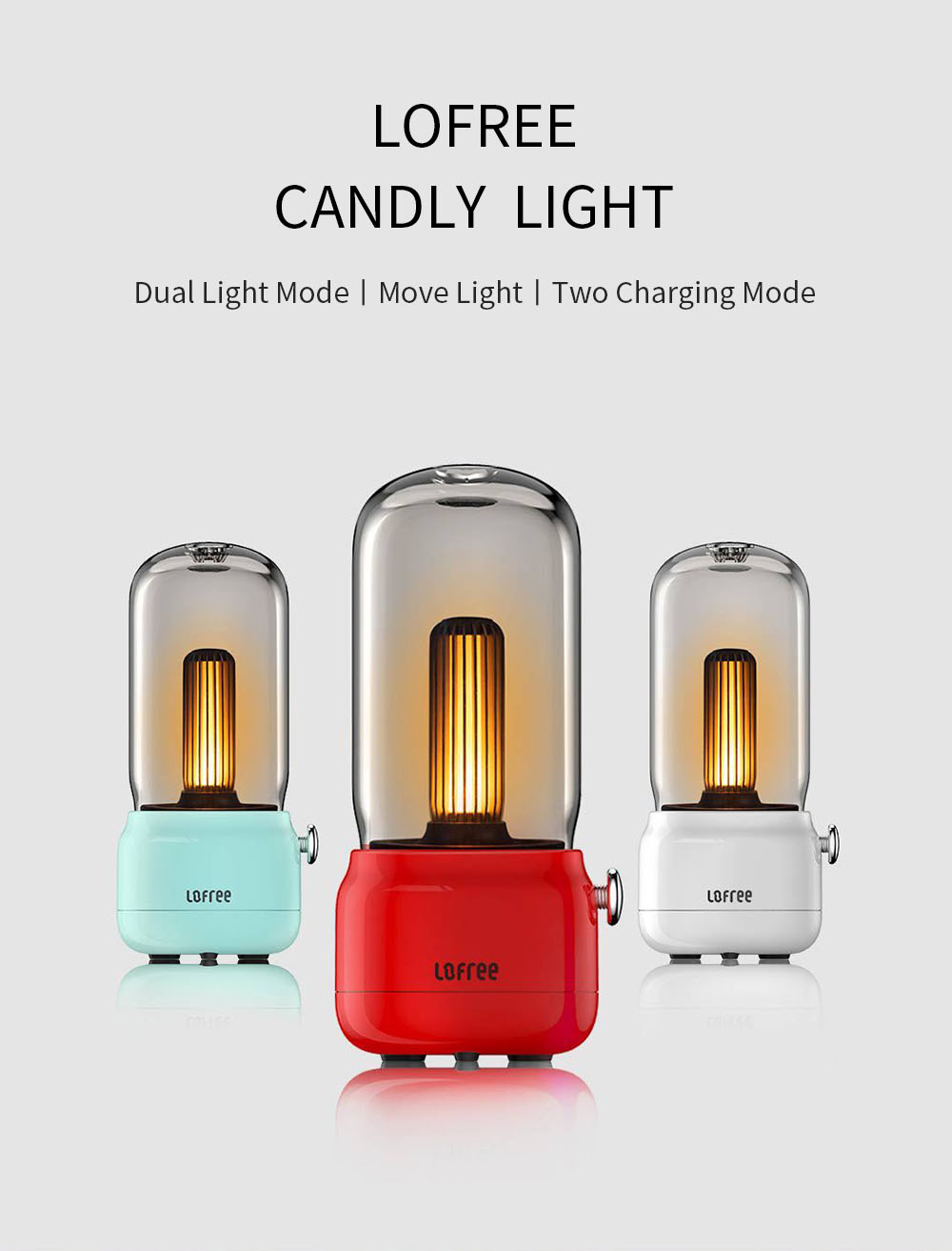 Xiaomi Lofree Candly Light Portable 1800K LED Sound Source Induction Night Light Table Lamp Decor Creative Gifts