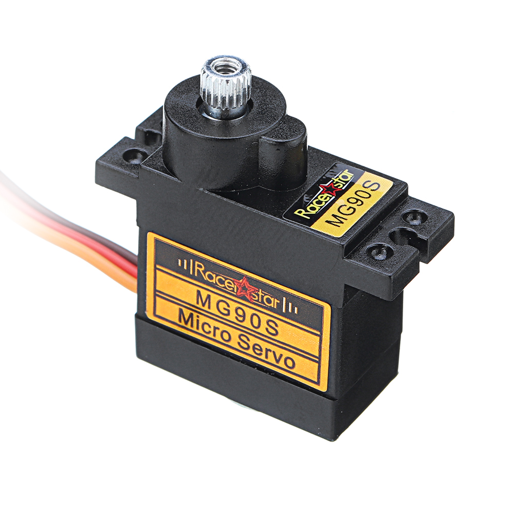 6PCS Racerstar MG90S 9g Micro Metal Gear Analog Servo For 450 RC Helicopter RC Car Boat Robot - Photo: 3