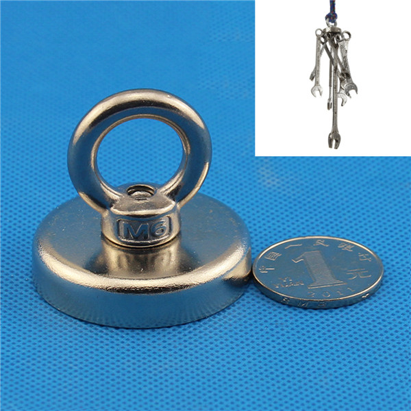 42mm Recovery Magnet Metal Detacher Strong Sea Fishing Diving Treasure Hunting Magnet