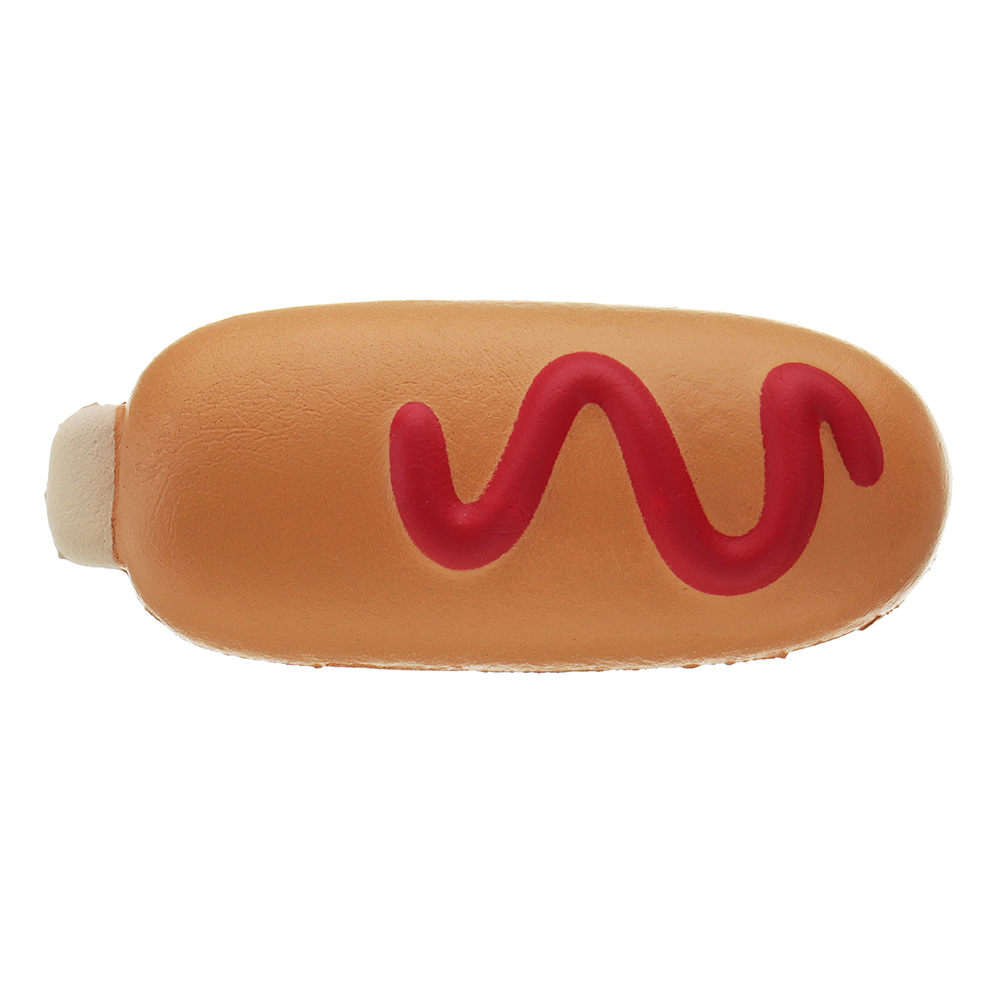 Meistoyland Squishy Hot Dog Soft Slow Rising Bun Kawaii Cartoon Toy Gift Collection