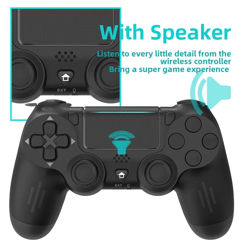 DATA FROG USB Wired Game Controller for PS4 Pro Slim Game Console Six axis Somatosensory Dual Vibration Gamepad for PC Joystick
