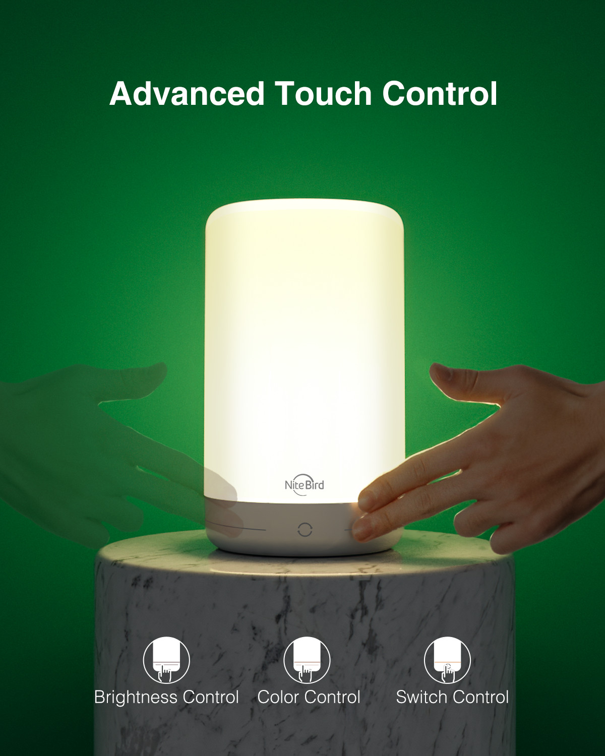 Gosund Smart Lamp Dimmable Touch Bedside Table Lamp For Bedroom App Control Colorful Changing LED Nightstand Tap Lamp RGB+Warm White Schedule and Timer Voice Control Works With Alexa And Google Home