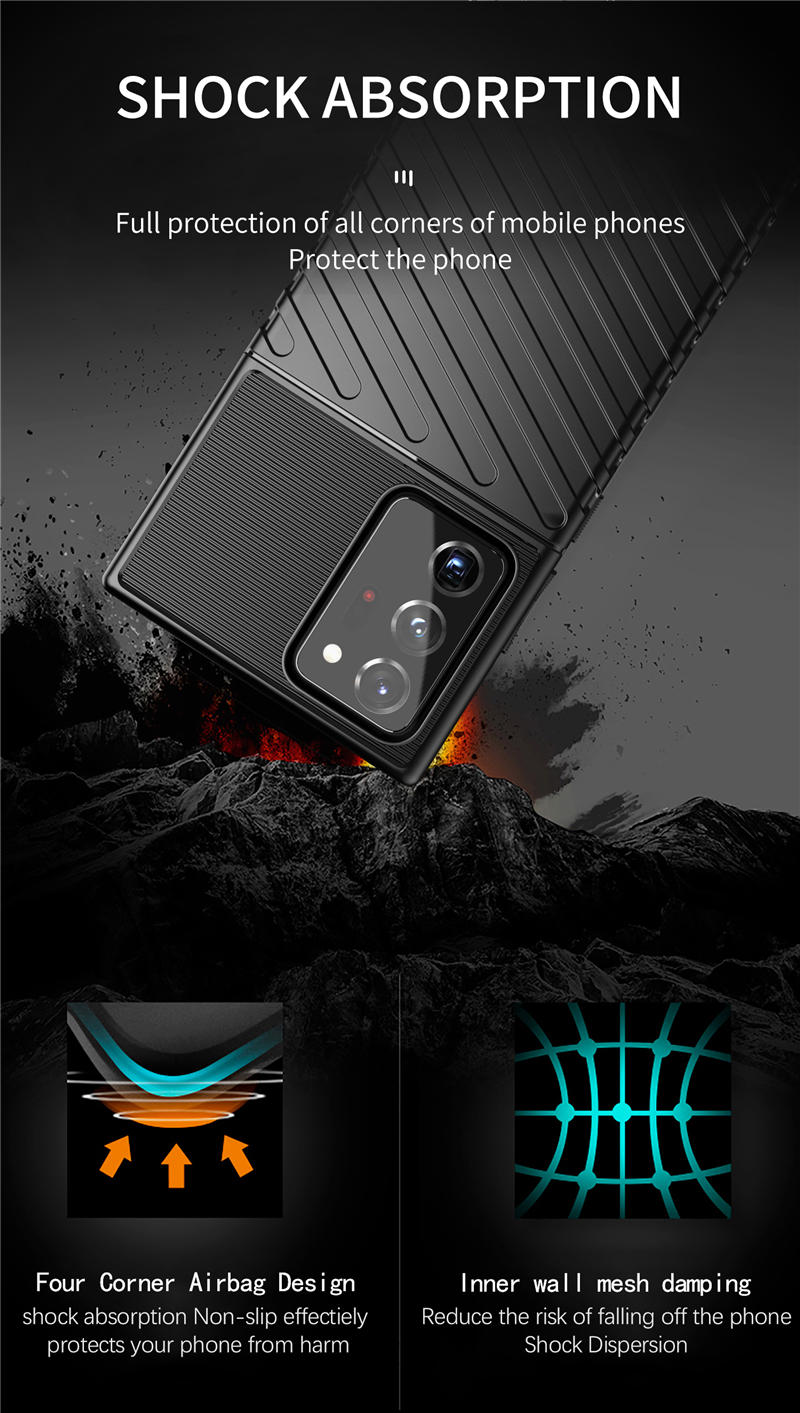 Bakeey Anti-Slip Shockproof Soft Silicone Protective Case Back Cover for Samsung Galaxy Note 20 Ultra