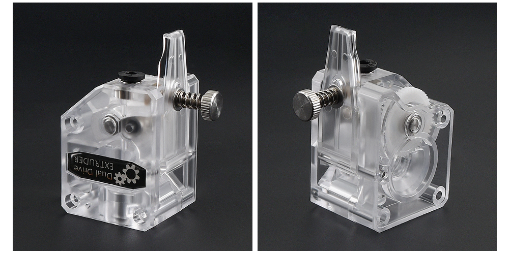 TWOTREES® DDB Extruder Transparent Version Dual Drive Extruder for 3D Printer