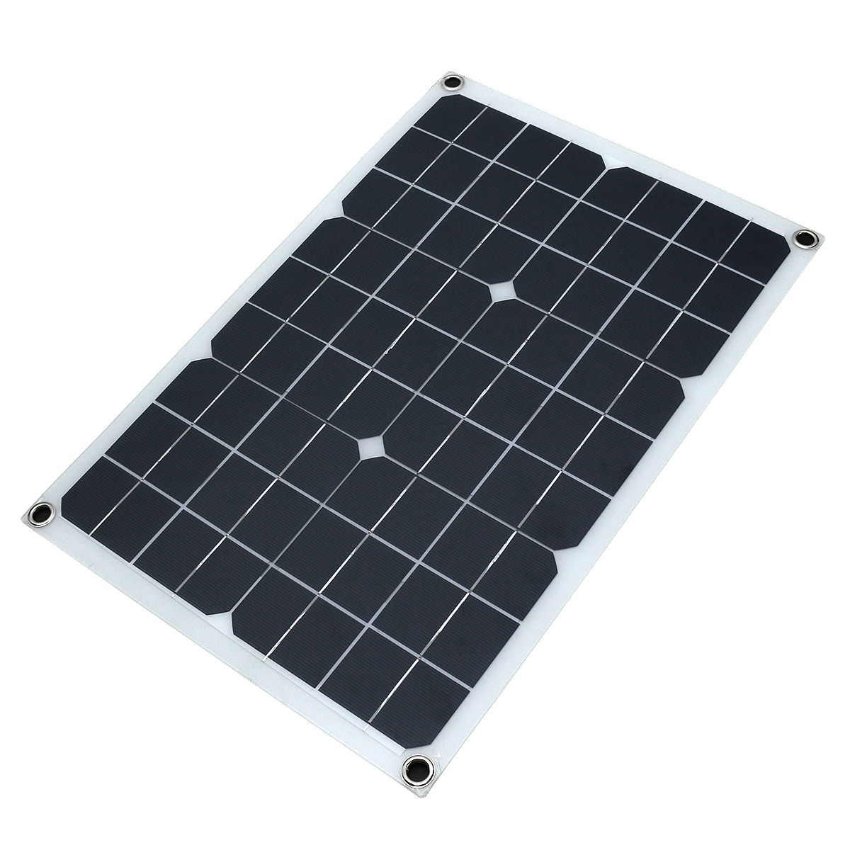 20W 18/5V 42*28cm DC Monocrystalline Solar Panel with DC5521 Battery Clip 6