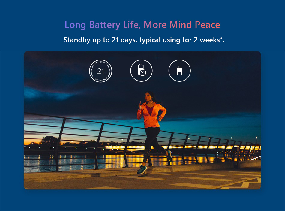 Huawei Honor Band 4 Running Version Shoe-Buckle Land Impact Sleep Snap Monitor Long Standby Smart Watch Band 16