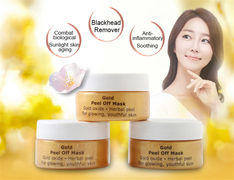 24K Active Gold Peel Mask Powder Blackhead Remeval Skin Whitening Anti Wrinkle Skin Care Facial Mask