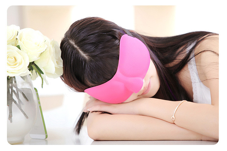 3D Soft Travel Sleeping Eye Shade Aid Mask Comfort Blinder Shield Padded