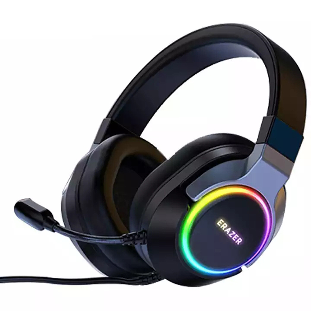 Lenovo H5 Gaming Wired Headphone 50mm Dynamic Driver 7.1 Surround Sound RGB Light ENC Noise Cancelling 0.29KG Lightweight Headset
