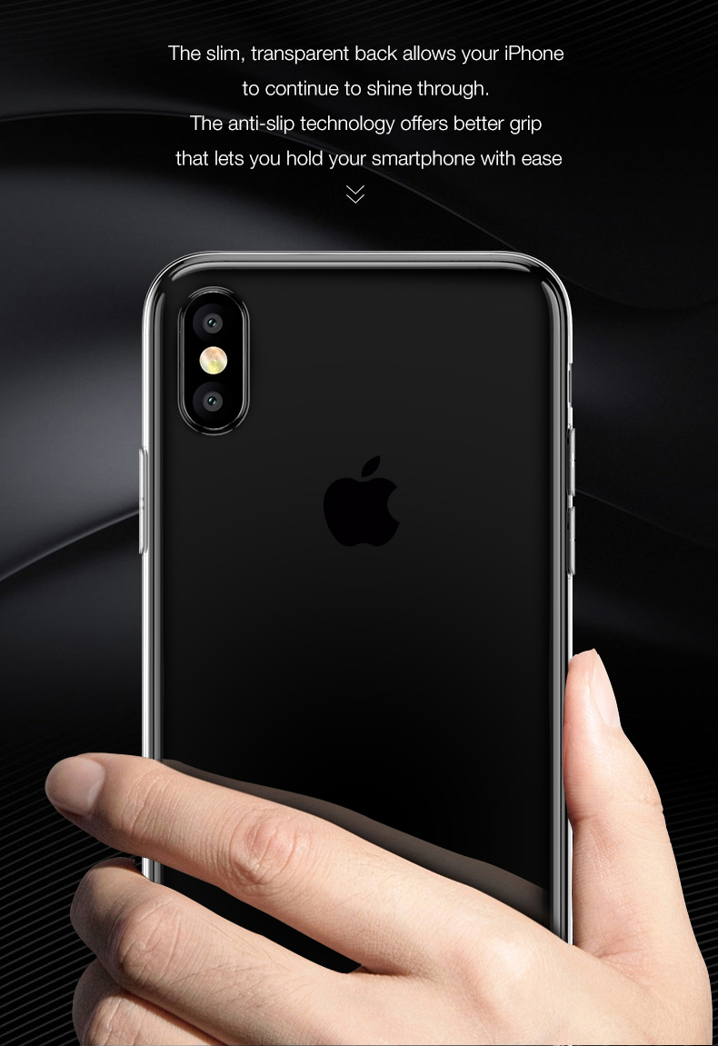 Bakeey Clear Transparent Soft TPU Protective Case For iPhone XS/X