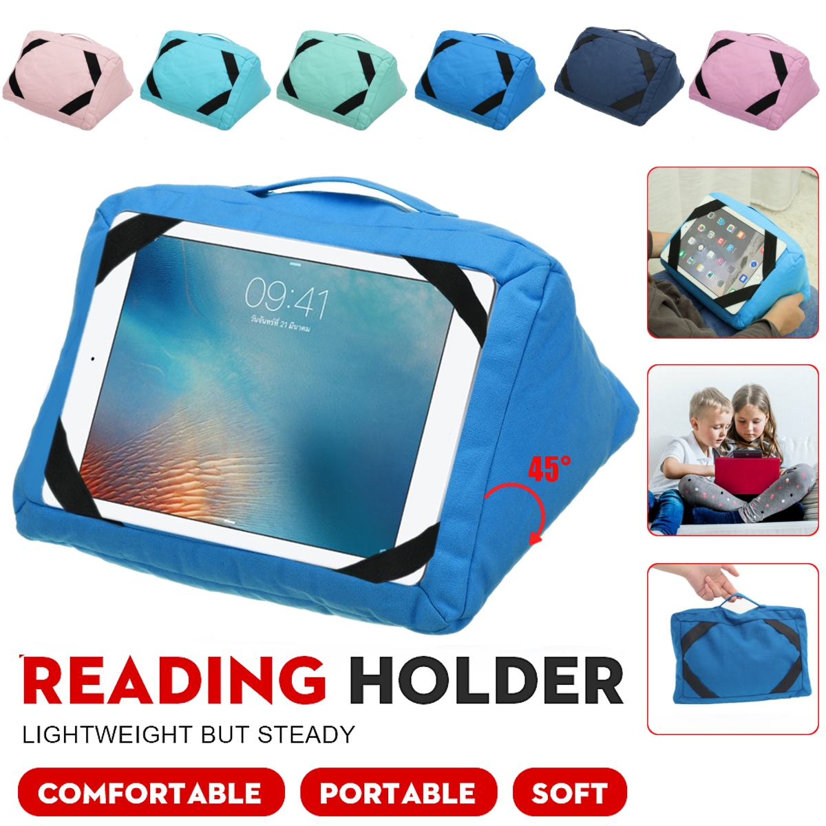 Pillow Holder Tablet Smartphone Holder Soft Pillow Cushion Soft Tablet Stand For Home Decoration