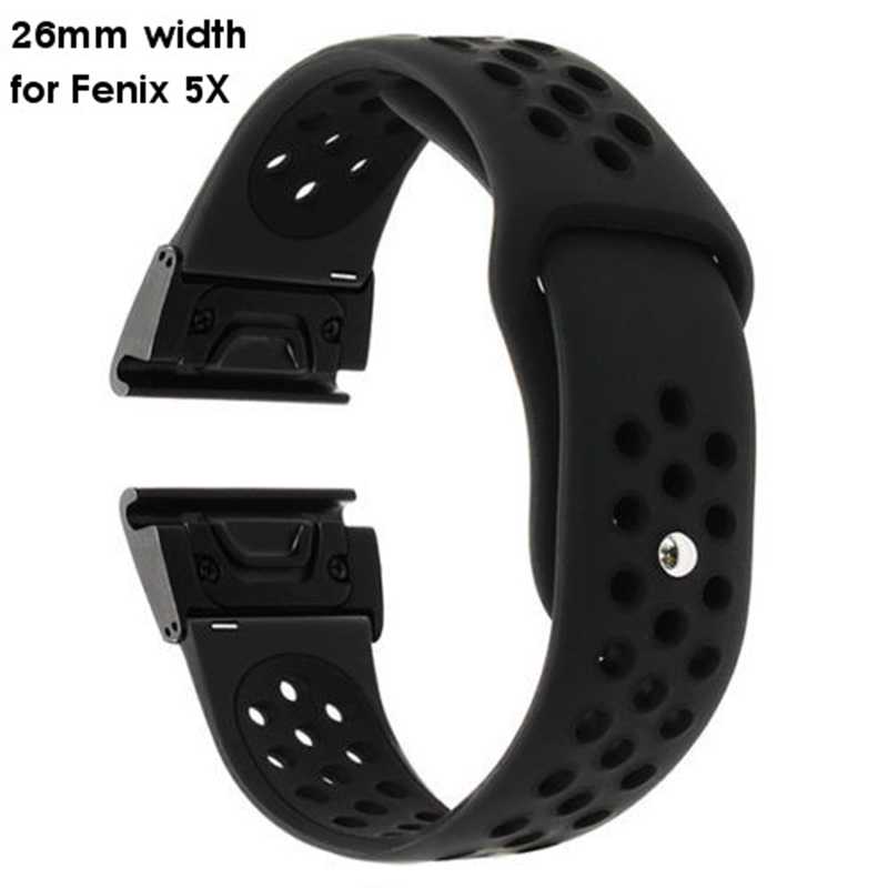 Bakeey Quick Release Genuine Luxury Silica gel Watch Band For Smart Watch Garmin fenix 5/fenix 5X 11
