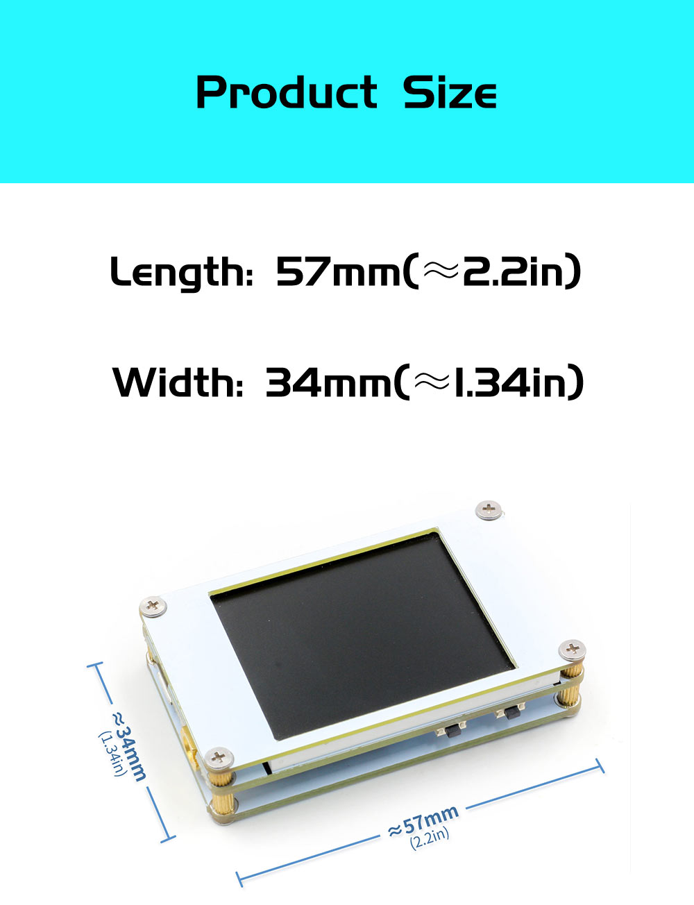 DANIU DSO188 Pocket Digital Ultra-small Oscilloscope 1M Bandwidth 5M Sample Rate Handheld Oscilloscope Kit 149