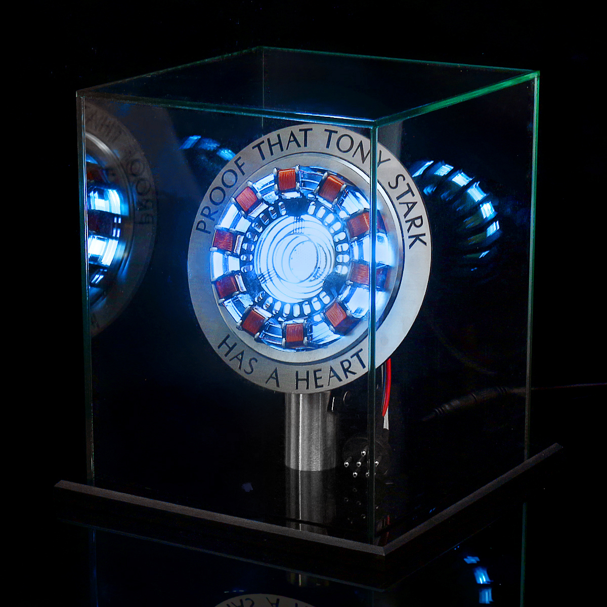 MK1 Aluminum Alloy Tony 1:1 Arc Reactor DIY Model Kit LED Chest Lamp USB Movie Props Gifts Science Toy 64