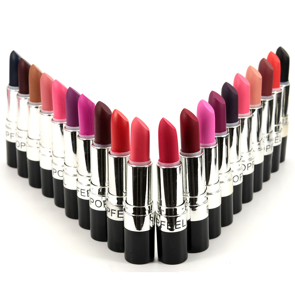 20 Colors Lip Nude Bright Stick Vampire Black Purple Lipstick Exaggerated Color Makeup Comestic