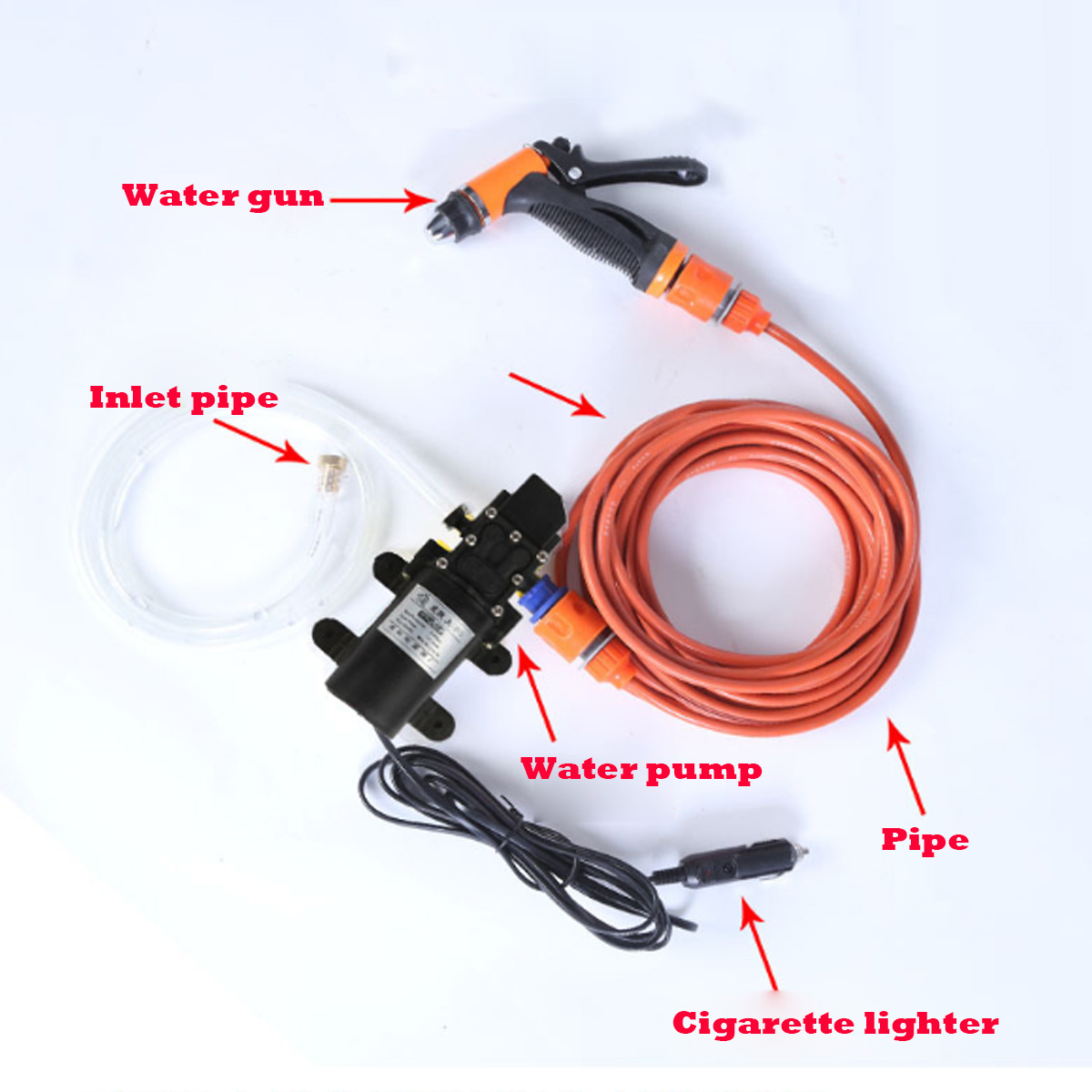 12V 130PSI Pressure Washer Water Pump High Pressure Diaphragm Self Priming Water Pump Automatic Switch