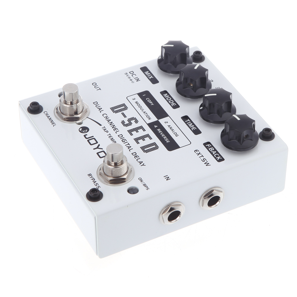 JOYO D-SEED Dual Channel Digital Delay Guitar Effect Pedal with Four Modes - Photo: 4