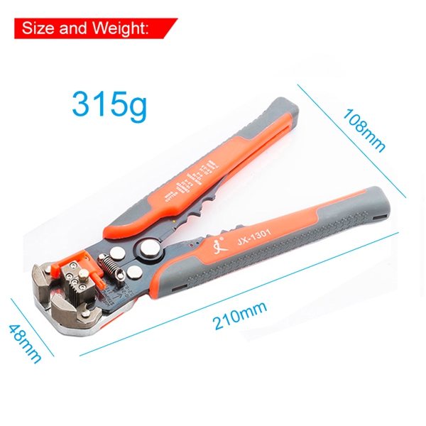 Paron® JX-1301 Multifunctional Wire Strippers Terminals Crimping Tool Pliers Orange 20
