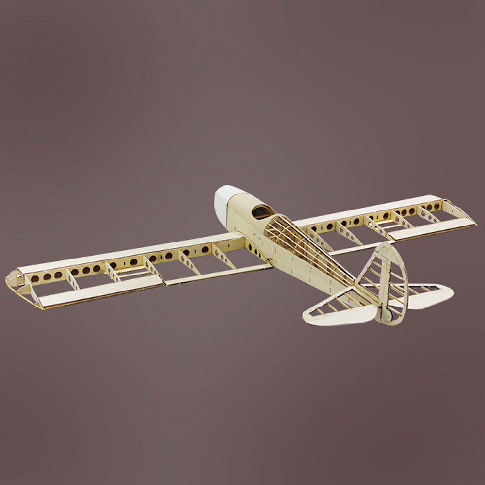Rambler 1000mm Wingspan Balsa Wood Laser Cut Trainer RC Airplane Kit With Landing Gear - Photo: 7