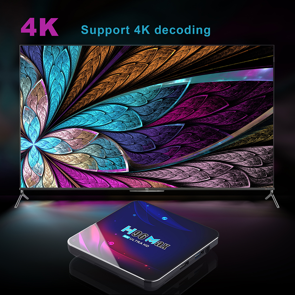 H96 Max V11 RK3318 DDR3 4GB RAM 64GB ROM Android 11 bluetooth 4.0 USB3.0 5G Wifi 4K UHD HDR TV Box H.265 VP9 Video Decoder OTT Box
