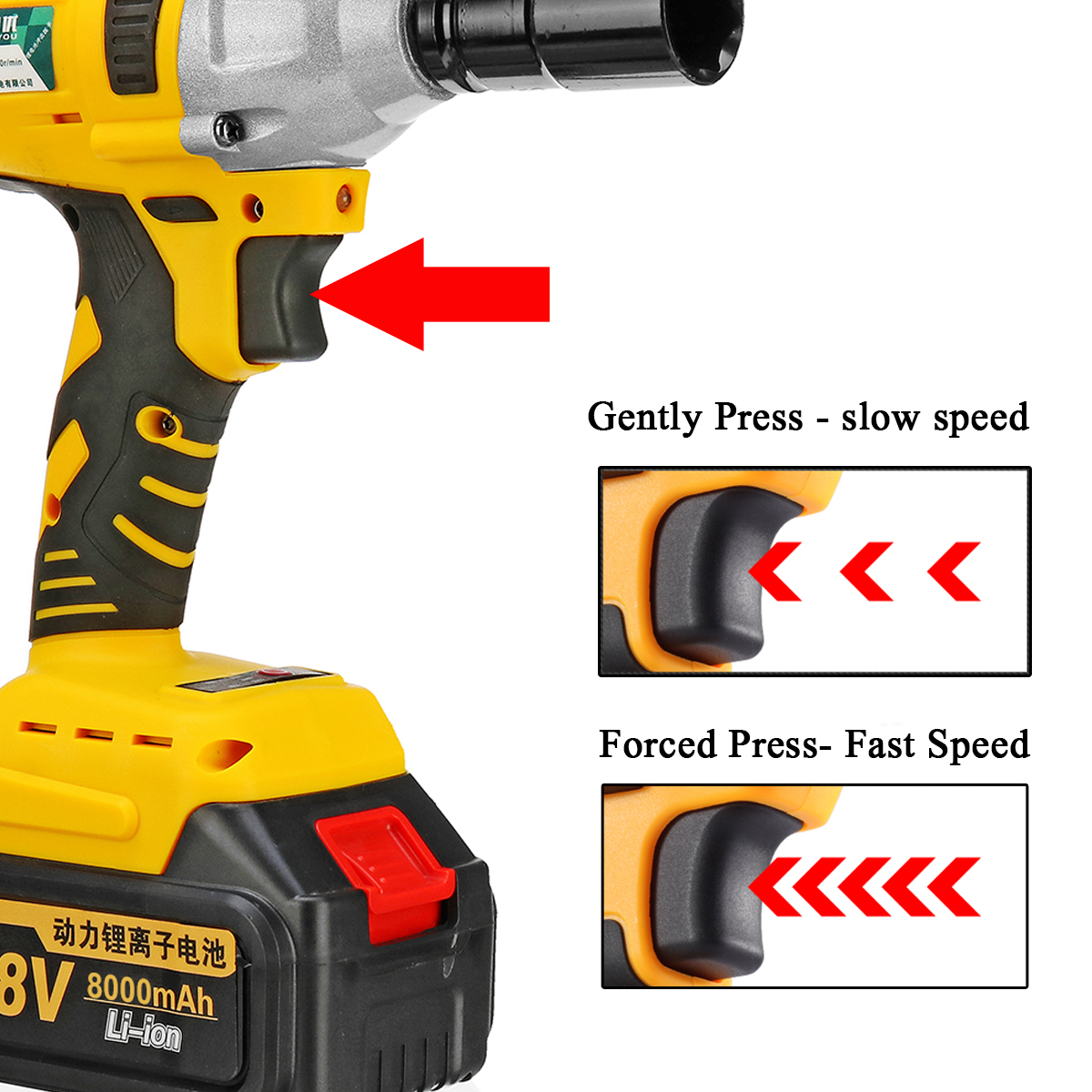 Impact Wrench W/ 2 Battery