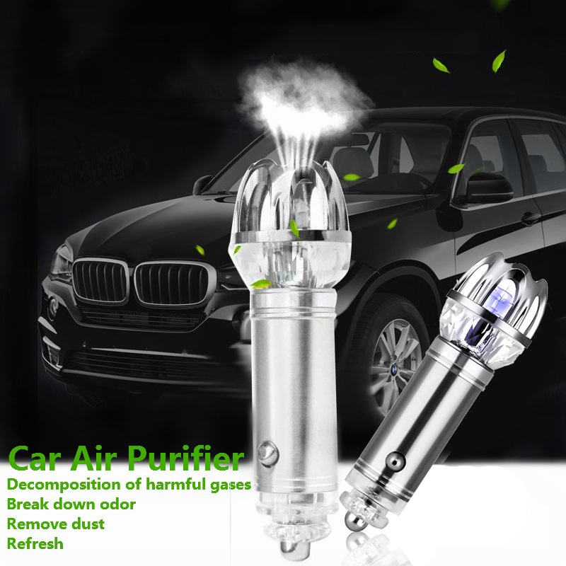 MECO Car Air Purifier Negative Ions Fresher Car Lighter Adaptor Air Cleaner