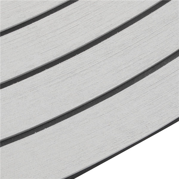 600x2400x5mm Marine Flooring Faux Teak Grey With Black Lines EVA Foam Boat Decking Sheet
