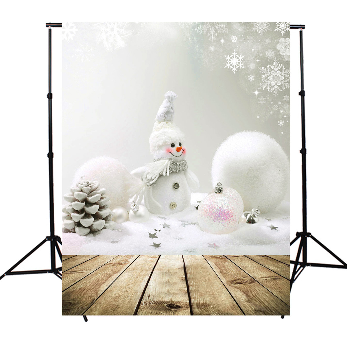 5x7ft Christmas Snowman Wall Board Studio Photo Photography Background Backdrop