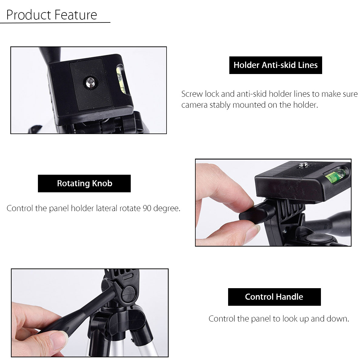 Bakeey Professional Camera Adjustable Tripod Stand Holder Live Selfie Stick for iPhone 8 Plus X S8 S9