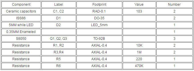 10Pcs 3-12V GSM Telemóvel Signal Flashlight DIY Kit Electronic Circuit Training Suite