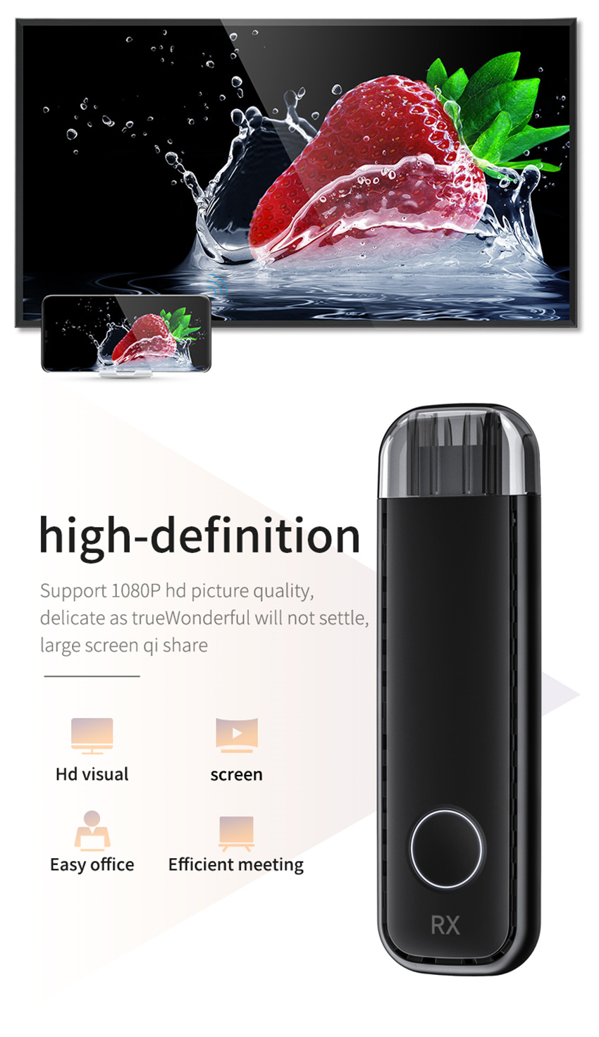5G 50M Wireless HDMI Video Transmitter And Receiver Kit Adapter Home Audio TV Stick Full HD Projector Extender Display Dongle