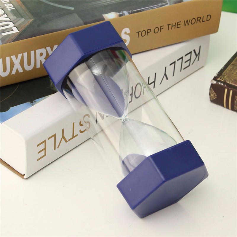 

New 10 Minutes Plastic Frame Sand Glass Sand Glass Hourglass Timer Clock Decor