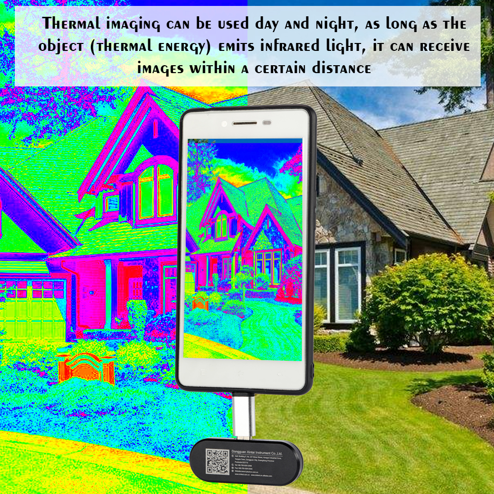 Mobile Phone Thermal Infrared Imager Support Video and Pictures Recording 20 ℃ ~300 ℃ Temperature Test ℃/℉ Face Detection Imaging Camera For Android 53