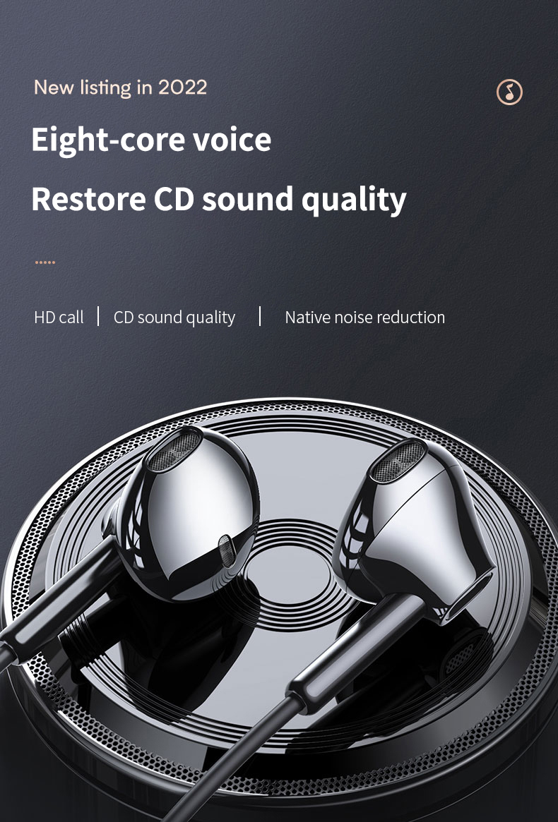 Lenovo XF06 3.5mm Wired Earphone 14mm Dynamic Driver Stereo Touch Control ENC Noise Cancelling HD Calls 12g Lightweight Sports Headset for Phone Tablet PC