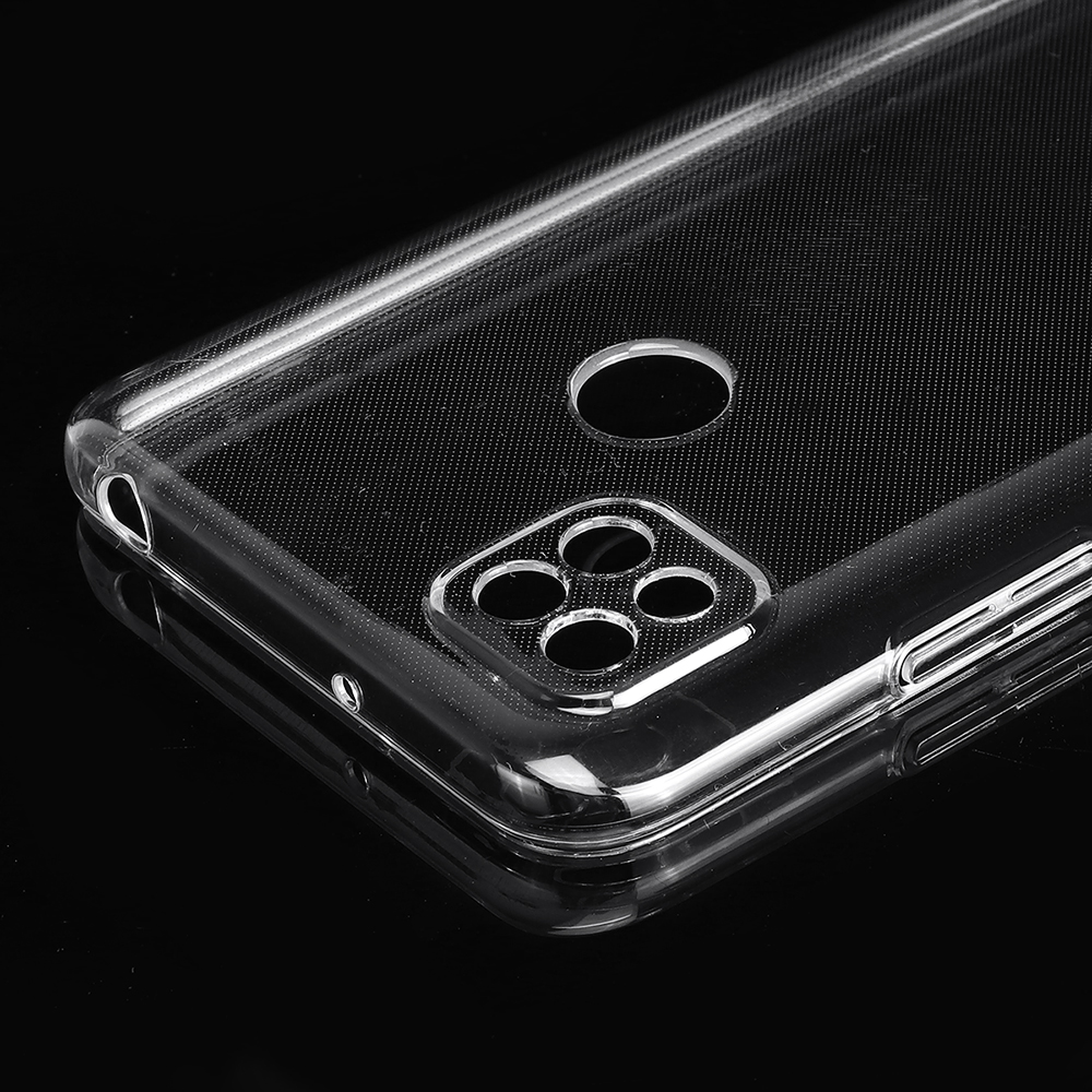 Bakeey for Xiaomi Redmi 9C Case Crystal Transparent Shockproof Non-Yellow Hard PC Protective Case Back Cover Non-original