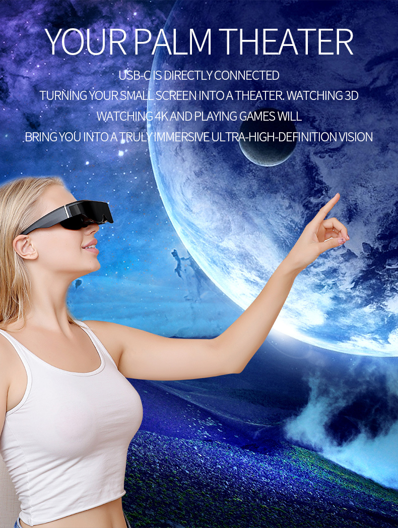 ENMESI E633 Head-mounted 3D VR Glasses Adapt to Multiple Devices Vision Portable Movie Watch Game Play Widescreen
