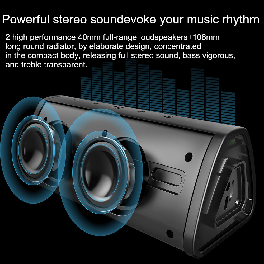 MIFA A10 Bluetooth 4.2 IPX5 Waterproof Bass Speaker Supports TF Card Audio Input 7