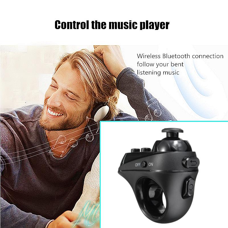 R1 Portable Mini Wireless Bluetooth 4.0 Remote Game Controller Joystick For IOS Android Gamepad VR 