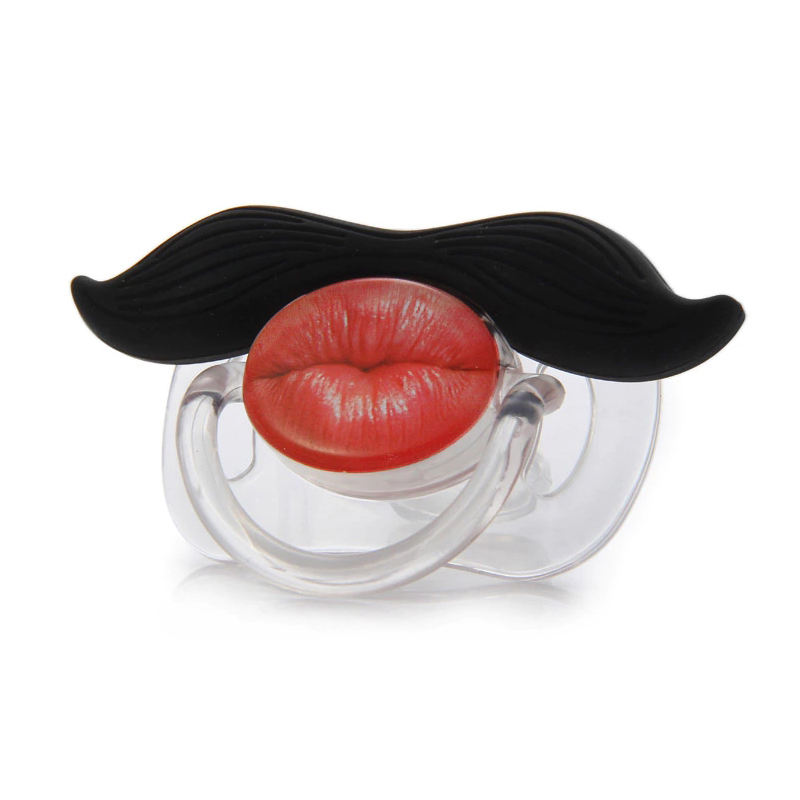 

Red Lip Style Funny Moustache Baby Infant Pacifier Soother Teether Orthodontic Dummy Baby Nipple