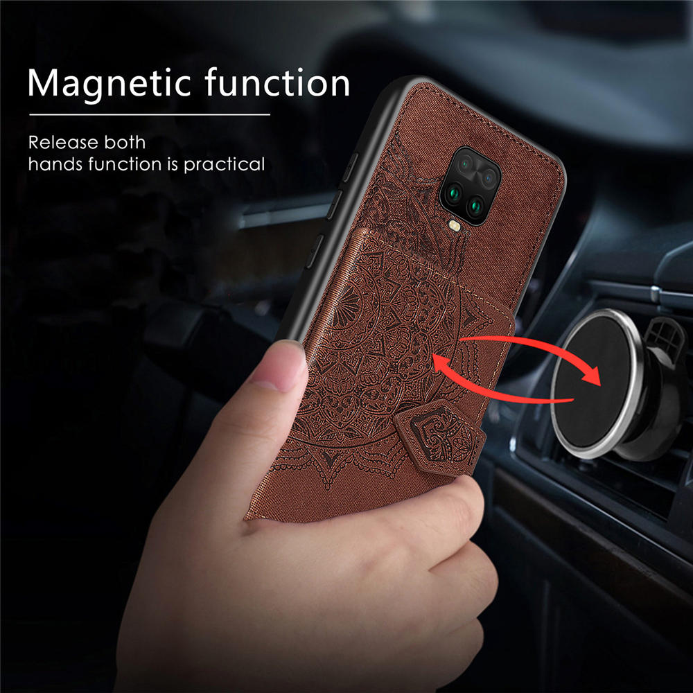 Bakeey for Xiaomi Redmi Note 9S / Redmi Note 9 Pro / Redmi Note 9 Pro Max Case Magnetic PU + TPU with Phone Wallet Card Slot Photo Frame Shockproof Protective Case Non-original