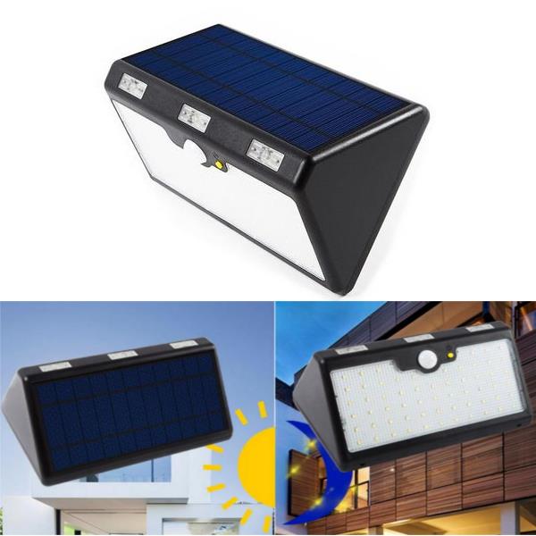 

11W Motion Sensor Rechargeable IP65 Waterproof 60 LED Solar Lamp for Patio Yard Lighting DC3.7V