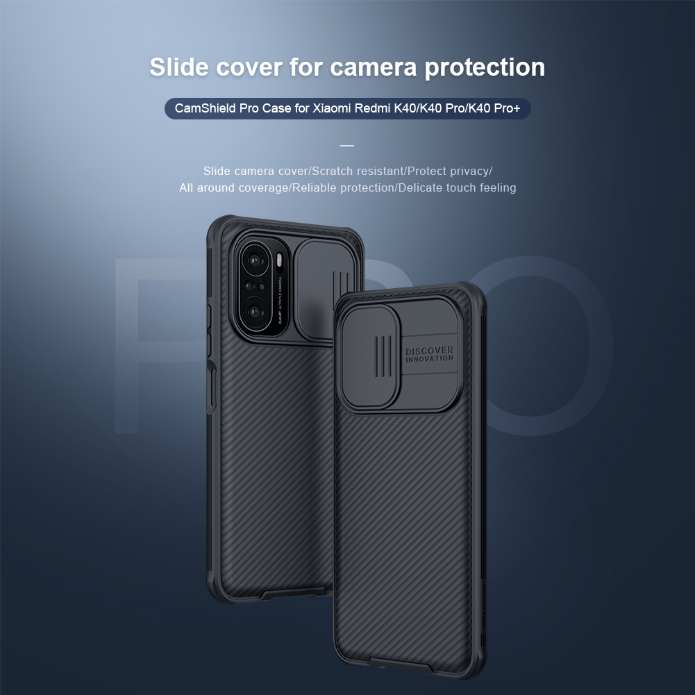 [Upgrade Version] Nillkin for POCO F3 Global Version Case Bumper with Lens Cover Shockproof Anti-Scratch TPU + PC Protective Case